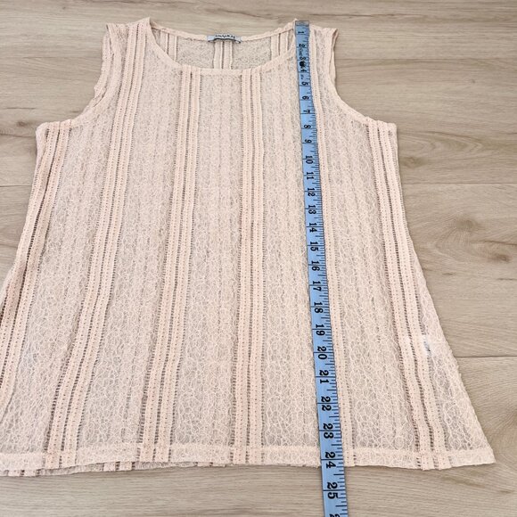 Anarkh Lace Sleeveless Top in 'Vintage Ivory' Size Medium Made in USA / Coquette - Picture 12 of 14